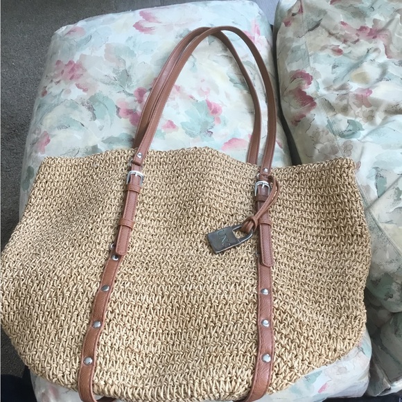 UNO de 50 Handbags - Stylish Tan Woven Tote Bag